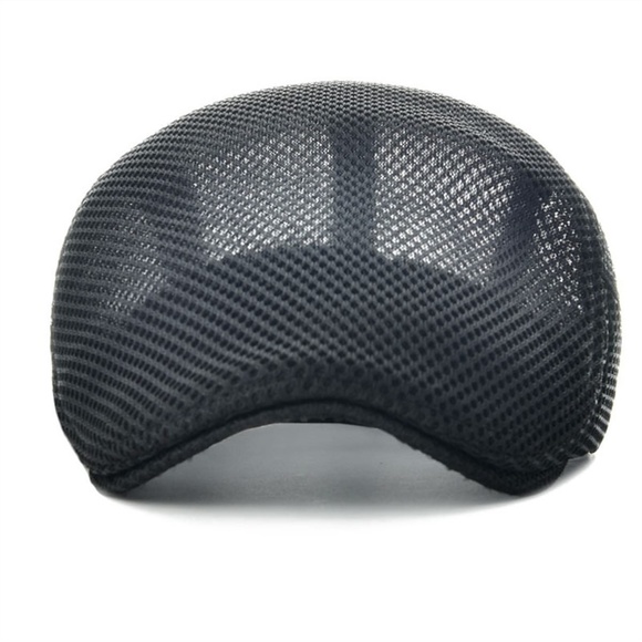 Mesh Beret Hat Summer Ivy Cap Classic Flat Cap - Picture 4 of 5